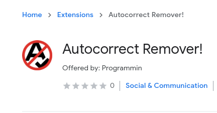 Photo of Autocorrect Remover for online word processing
